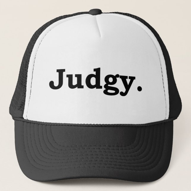 Judgy Trucker Hat (Front)