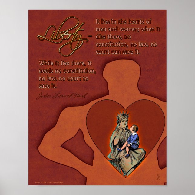 Judicial Wisdom - Hand on Liberty (v2) Poster (Front)