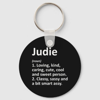 Judie Definition Personalised Name Funny Birthday Key Ring