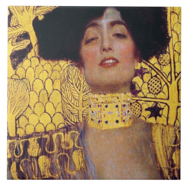 Judith (Lady in Gold), Gustav Klimt Tile (Front)