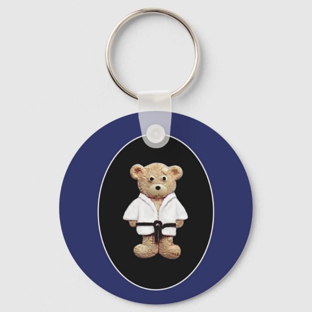 Judo Black Belt Key Ring (Front)