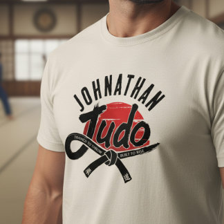 Judo - Black Belt -Rising Sun Tri-Blend Shirt