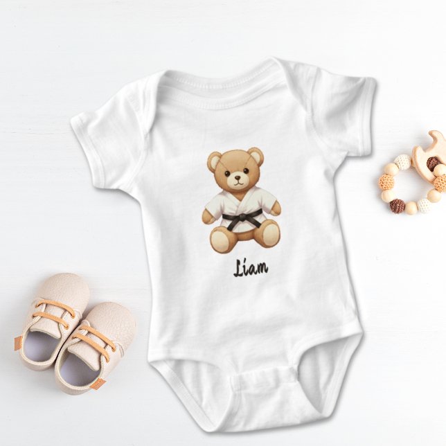 Judo Black Belt Teddy – Perfect Gift for Judo Baby Bodysuit (Creator Uploaded)