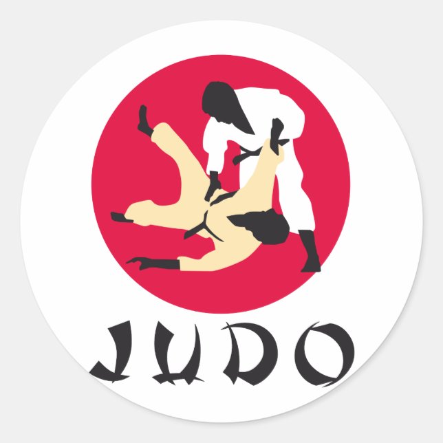 Judo Classic Round Sticker (Front)