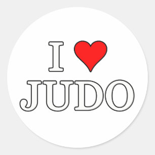 Judo Classic Round Sticker