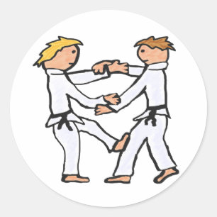 Judo Classic Round Sticker