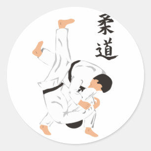 Judo Classic Round Sticker