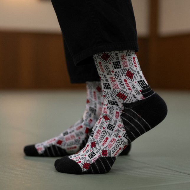 Judo - clean modern geometric pattern socks (Creator Uploaded)