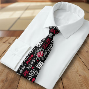 Judo - clean modern geometric pattern tie