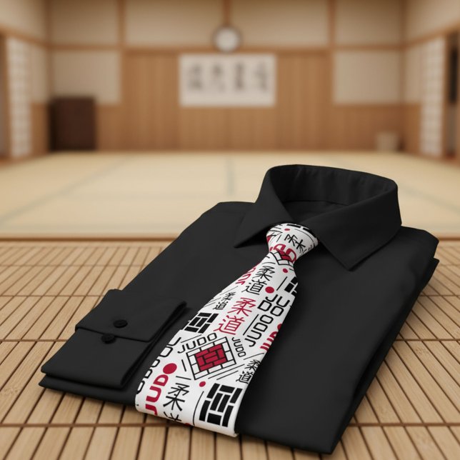 Judo - clean modern geometric pattern tie (Creator Uploaded)