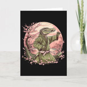 Judo Crocodile Nature Kickboxing Taekwondo Martial Card