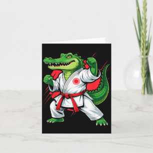 Judo Crocodile Nature Kickboxing Taekwondo Martial Card