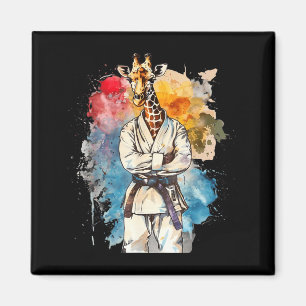 Judo Giraffe Nature Kickboxing Taekwondo Martial Magnet