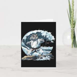 Judo Hippo Nature Kickboxing Taekwondo Martial Card