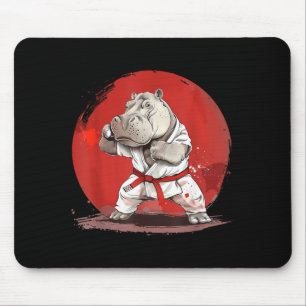 Judo Hippo Nature Kickboxing Taekwondo Martial Mouse Pad