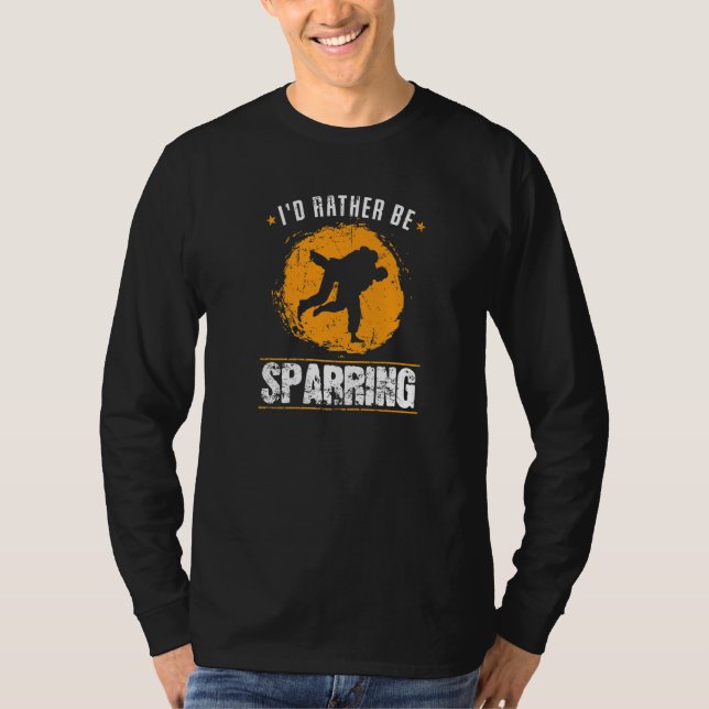Judo I'd Rather be Sparring T-Shirt (Front)