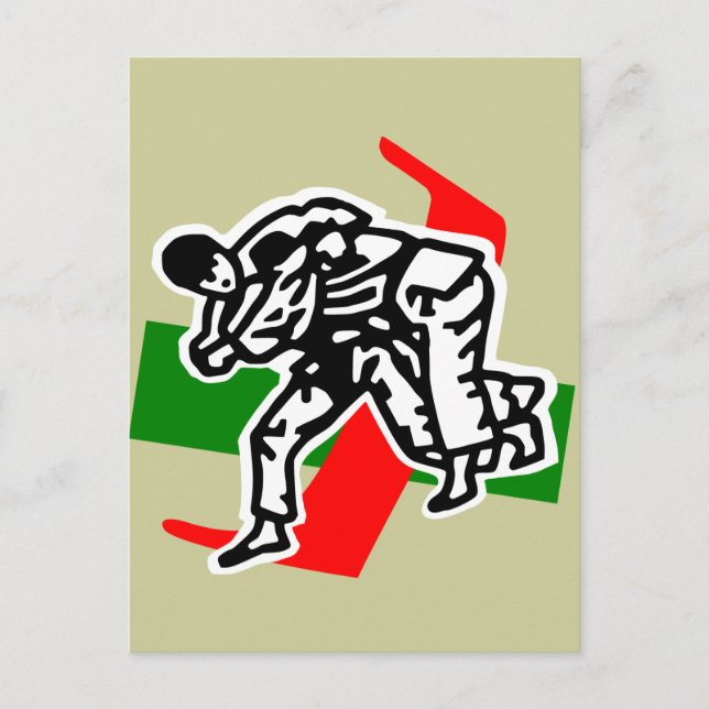 judo ju jitsu postcard (Front)
