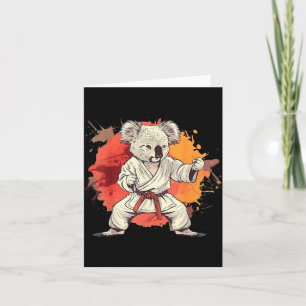 Judo Koala Nature Kickboxing Taekwondo Martial Card