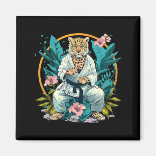 Judo Leopard Nature Kickboxing Taekwondo Martial Magnet