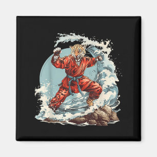 Judo Leopard Nature Kickboxing Taekwondo Martial Magnet