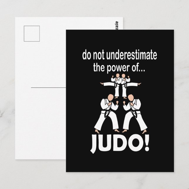 Judo Martial Arts Self Defence Taekwondo Judo Postcard (Front/Back)