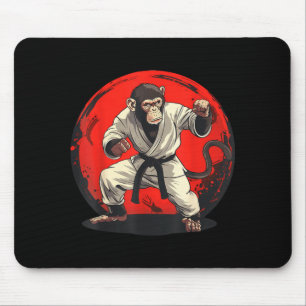 Judo Monkey Jiu-Jitsu Taekwondo Kung Fu Judo Mouse Pad