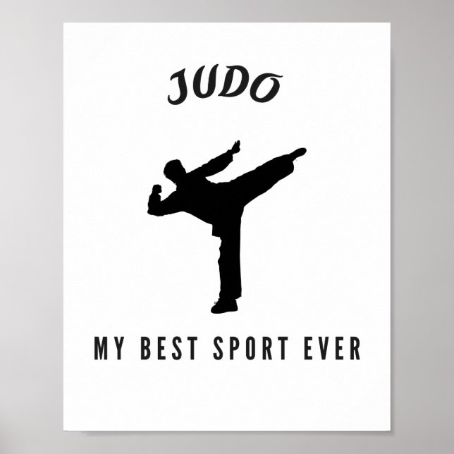 Judo my best sport ever poster (Front)