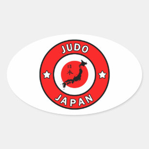 Judo Oval Sticker