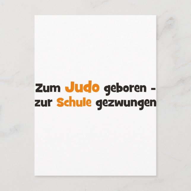 Judo Postcard (Front)
