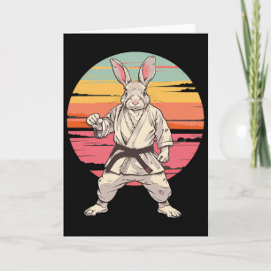 Judo Rabbit Bunny Nature Kickboxing Taekwondo Mart Card