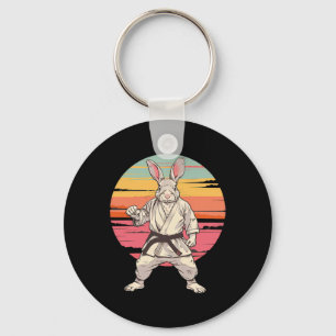 Judo Rabbit Bunny Nature Kickboxing Taekwondo Mart Key Ring