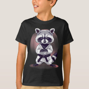Judo Racoon Nature Kickboxing Taekwondo Martial T-Shirt