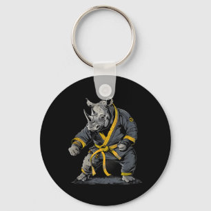 Judo Rhino Nature Kickboxing Taekwondo Martial Key Ring