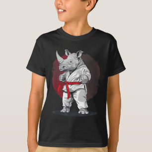 Judo Rhino Nature Kickboxing Taekwondo Martial T-Shirt