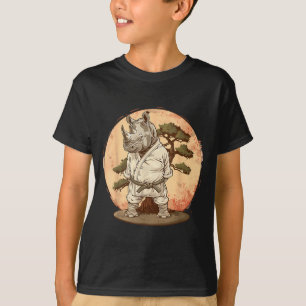 Judo Rhino Nature Kickboxing Taekwondo Martial T-Shirt