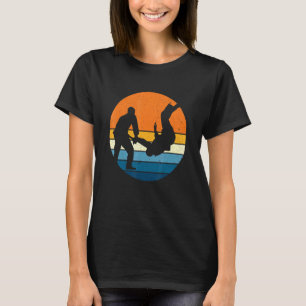 Judo Sports Retro Vintage Sunset Martial Art T-Shirt