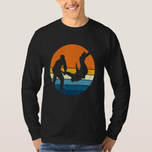 Judo Sports Retro Vintage Sunset Martial Art T-Shirt