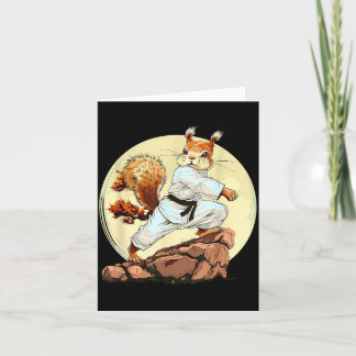 Judo Squirrel Karate MMA Taekwondo Martial Arts Card
