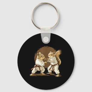 Judo Squirrel Kickboxing Taekwondo Kung Fu Martial Key Ring