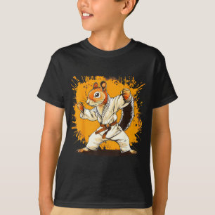 Judo Squirrel Watercolor Taekwondo Karate MMA T-Shirt