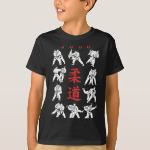 Judo Throw Sweep MMA Mixed Martial Arts Kanji Gi T-Shirt