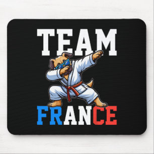 Judoka Kimono Karateka Dog Judo Dab Animated Child Mouse Pad