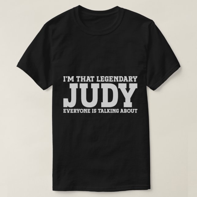 Judy Personal Name Women Girl Funny Judy T-Shirt (Design Front)