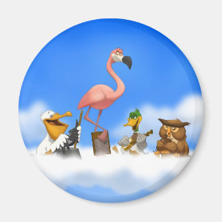 Jug Band O' Birds Magnet
