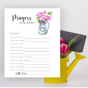 Jug of flowers - Party game   prayers for baby