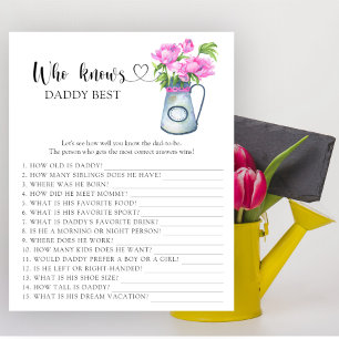 Jug of flowers - Who knows daddy best game