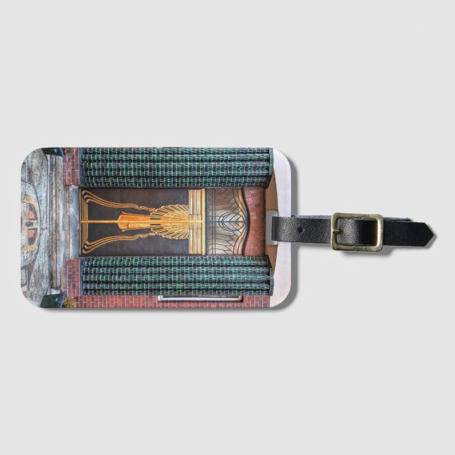 Jugenstil Door Luggage Tag (Front Horizontal)