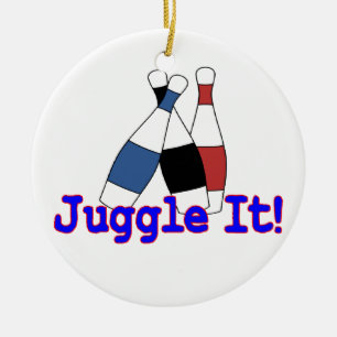 Juggle It Juggler Ceramic Tree Decoration