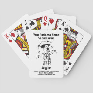Juggler and Juggling Playing Cards