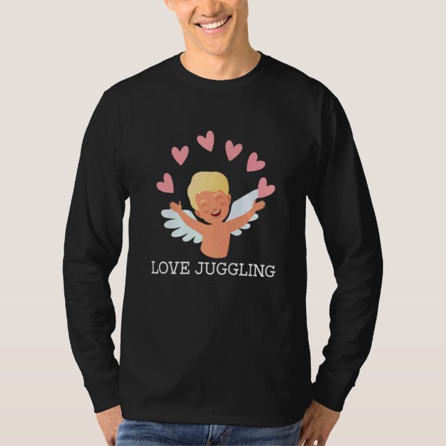 Juggler Circus Performer Tricks with Balls & Pins  T-Shirt (Front)